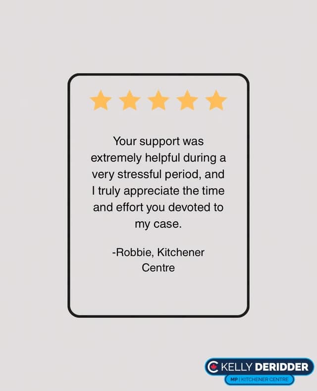 We’re grateful for the kind words we’ve received from our neighbours.