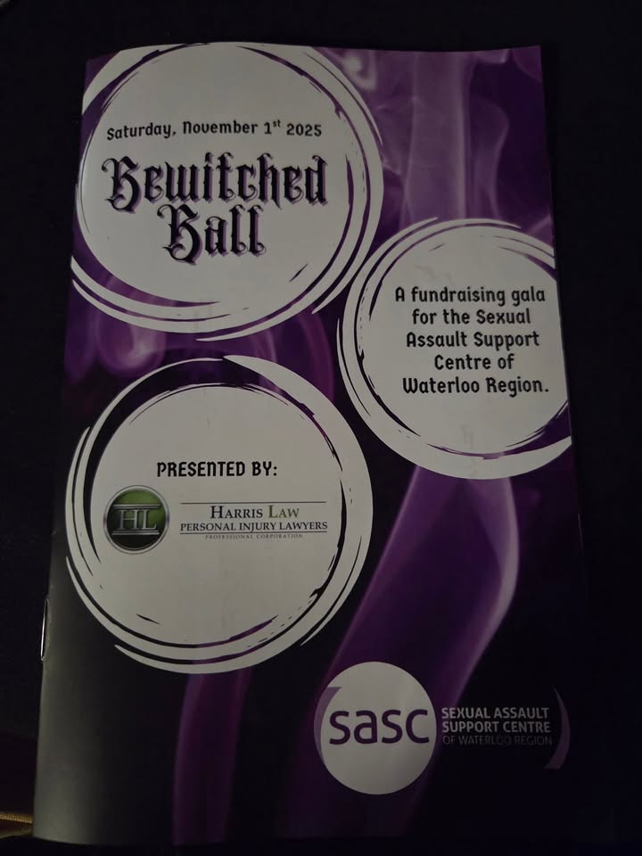 ✨ Bewitched Gala for the Sexual Assault Support Centre of Waterloo Region ✨ I was honoured to attend the Bewitched Gala, supporting the incredible work of the…