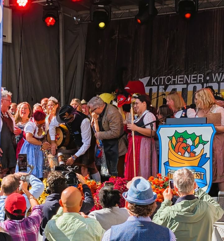 Had a blast on stage for the keg tapping at KW Oktoberfest 🍻 Kitchener throws one incredible party. Music, schnitzel, dancing, and pure joy.