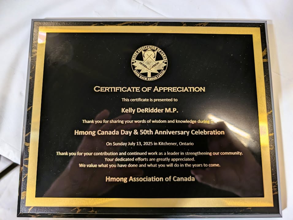 🎉 Hmong Canada Day – Celebrating 50 Years in Canada 🇨🇦 It was an honour to join the Hmong community at the Breslau Community Centre for a beautiful day of…