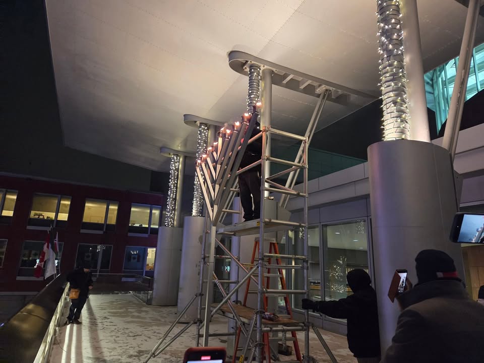 Honoured to join the ceremonial lighting of the eighth and final night of the menorah.