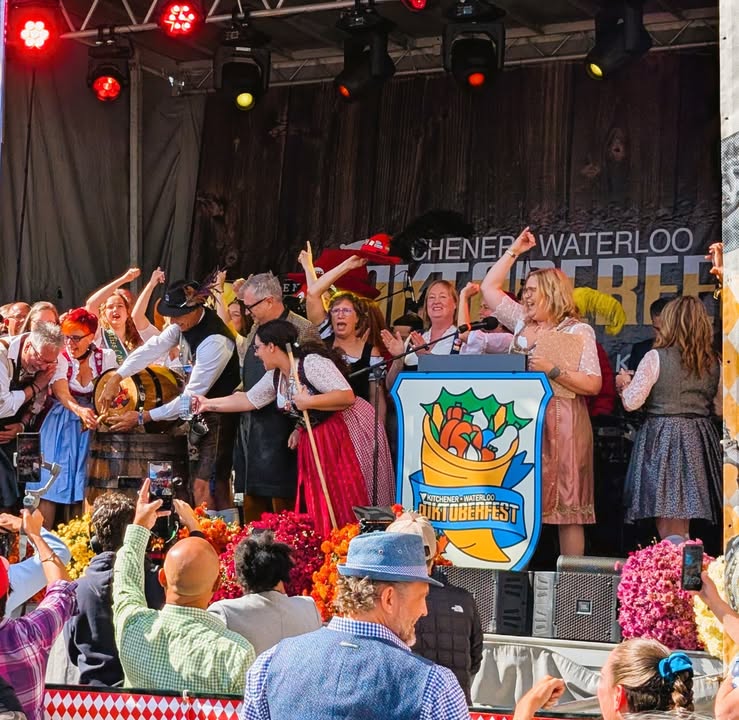 Had a blast on stage for the keg tapping at KW Oktoberfest 🍻 Kitchener throws one incredible party. Music, schnitzel, dancing, and pure joy.