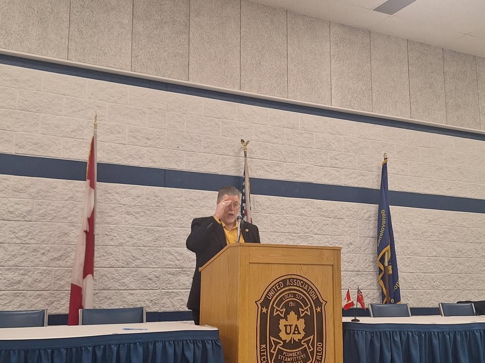 Honoured to speak with the skilled men and women of the building trades at their Annual General Meeting in Waterloo Region.