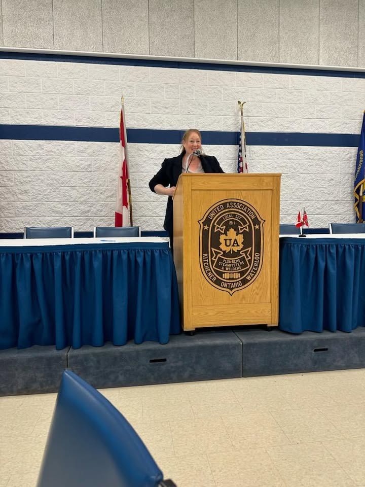 Honoured to speak with the skilled men and women of the building trades at their Annual General Meeting in Waterloo Region.