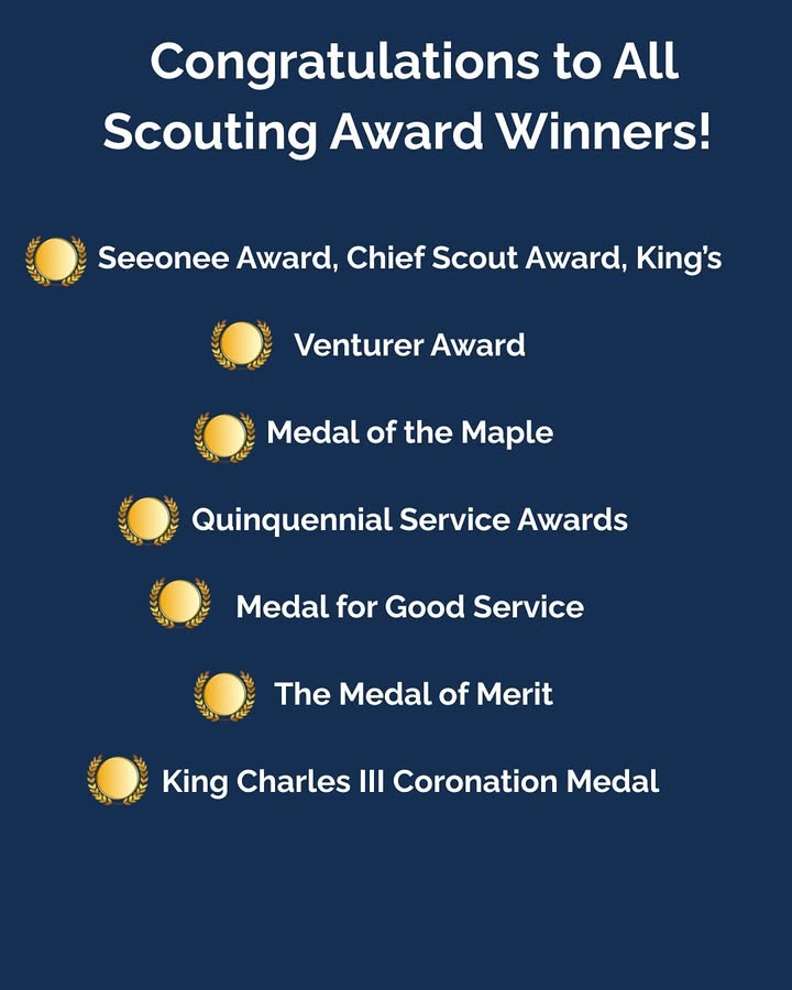 Thank you to the 24th Kitchener Scout Group for inviting me to present awards to your dedicated members and for honouring the @scoutscanada values and mission…