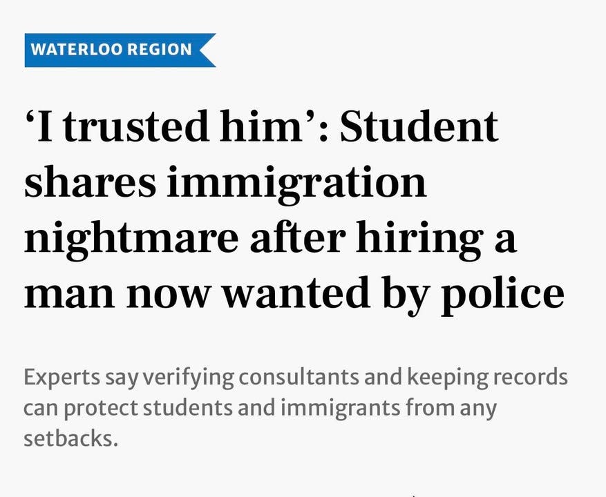 Recent reports of alleged immigration fraud here in Kitchener are a reminder to always verify who you trust with your immigration documents and applications.