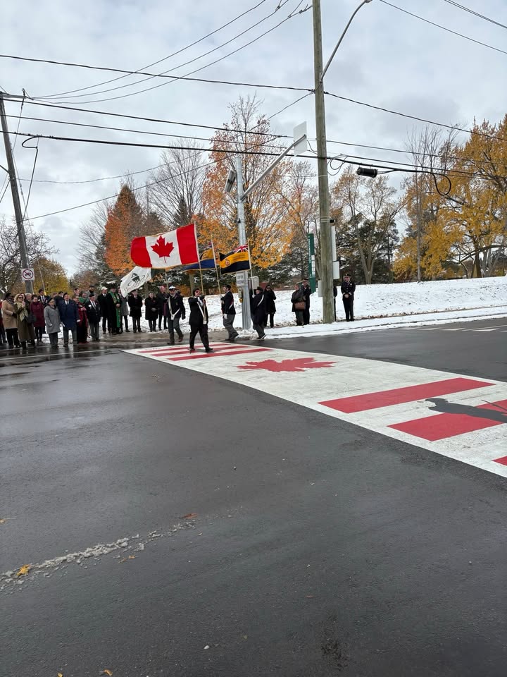 So proud that Kitchener now has its own Veterans Crosswalk, a powerful symbol of respect and remembrance.
