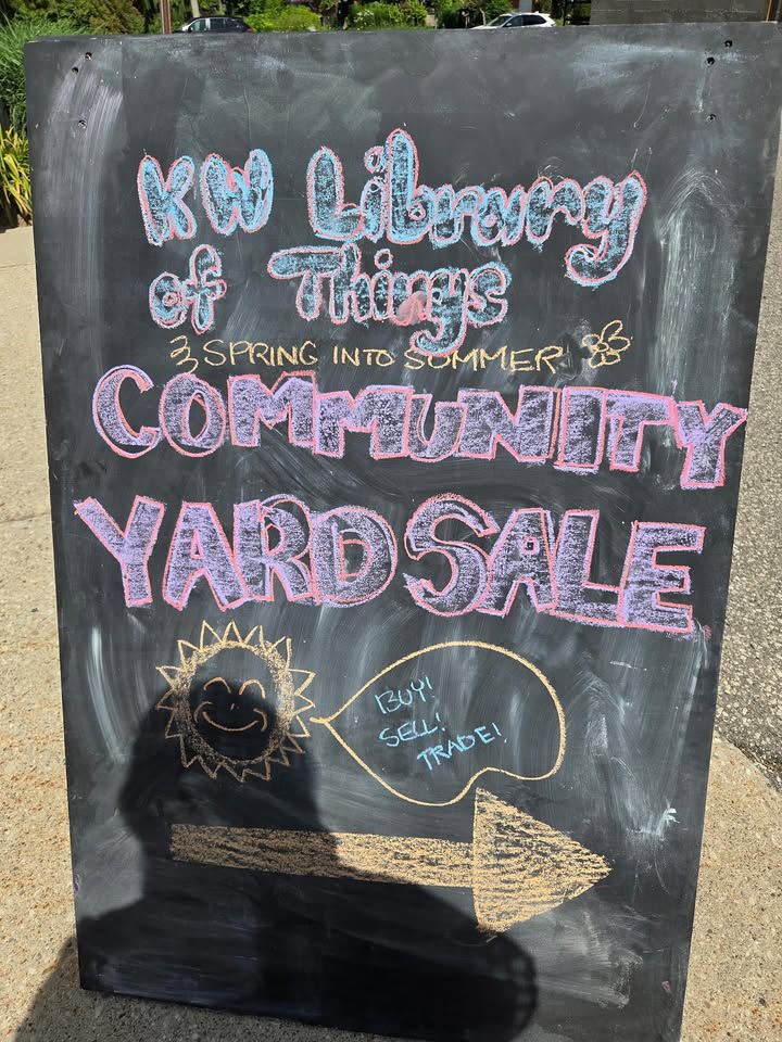 Delighted to drop by the #kwlibraryofthings community yard sale on behalf of @eafwr!