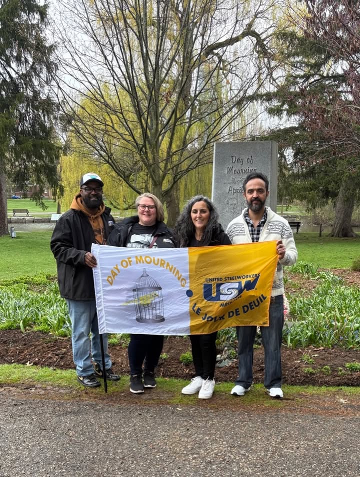 We joined the Waterloo Regional Labour Council in marking the Day of Mourning, honouring workers who lost their lives or were injured on the job.